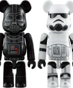 Bearbrick Darth Vader & Stormtrooper 2er-Pack, 100 % Schwarz