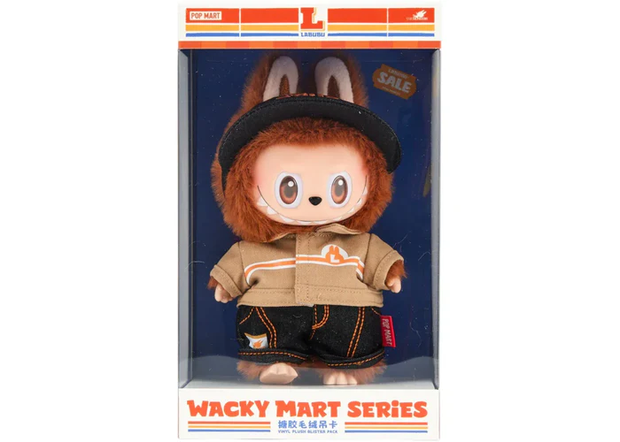 Pop Mart Labubu Die Monster Wacky Mart Serie Vinyl Plüschtier Hängekarte