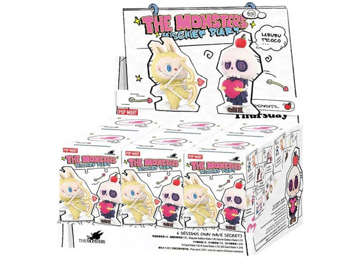 Pop Mart The Monsters Labubu Mischief Diary Series Figuren Versiegelter Karton (6 Blindboxen)