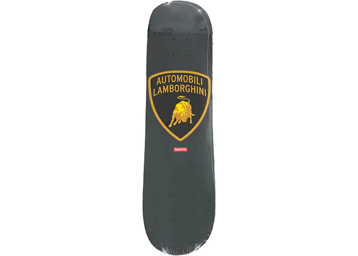 Supreme Automobili Lamborghini Skateboard Deck Schwarz