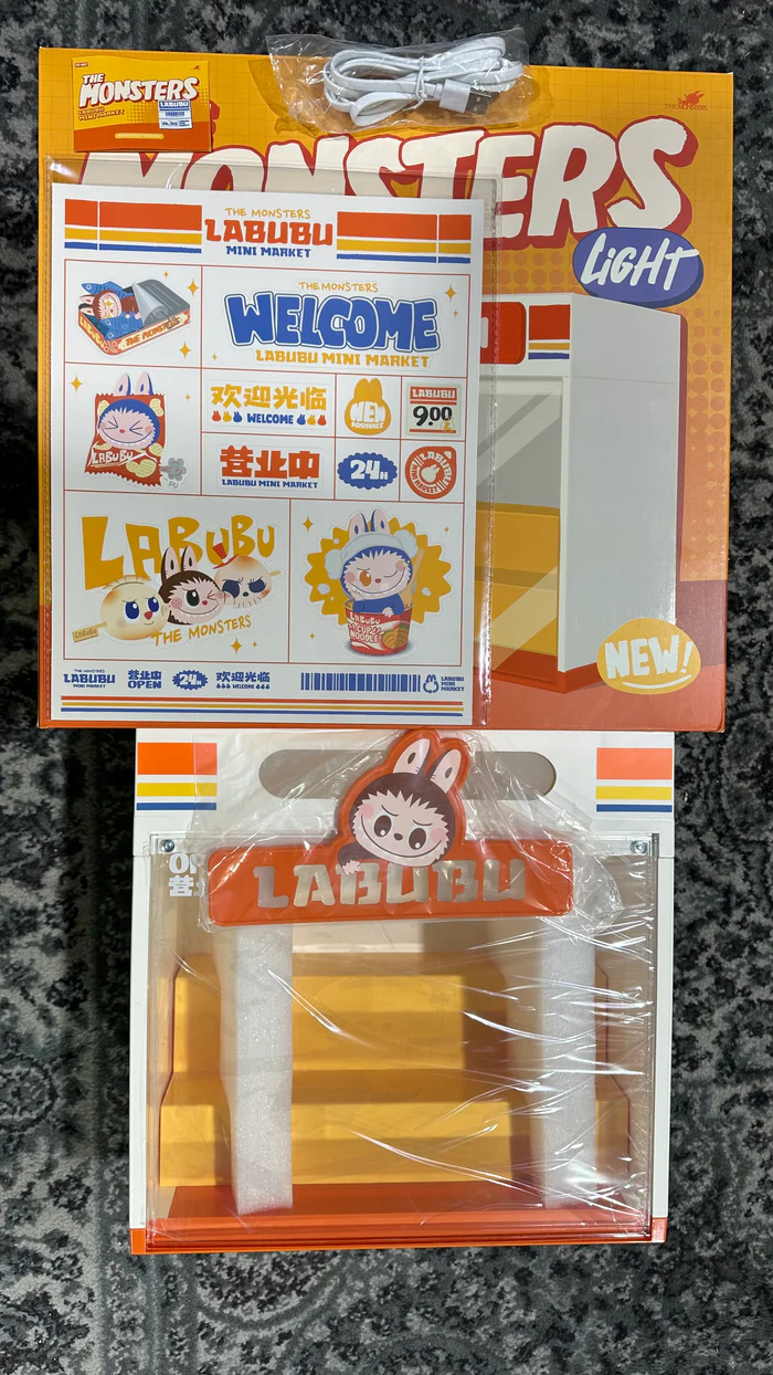 Pop Mart Labubu Die Monster Wacky Mart Serie Displaybehälter