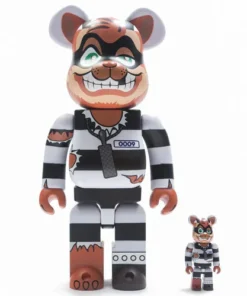 Bearbrick BAIT x Medicom TMNT Scratch 100% & 400% Set Weiß/Schwarz