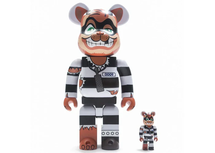 Bearbrick BAIT x Medicom TMNT Scratch 100% & 400% Set Weiß/Schwarz