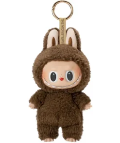 Pop Mart Labubu Die Monster Leckere Macarons Kastanien-Kakao Vinyl Plüschanhänger
