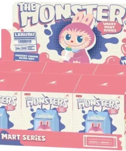 Pop Mart Labubu The Monsters Wacky Mart Serie Squishy Charm Versiegelter Karton (6 Blindboxen)