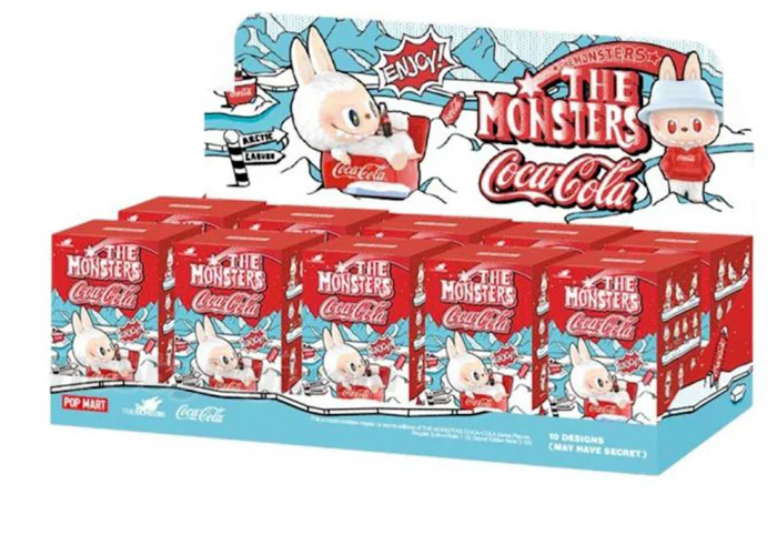 Pop Mart The Monsters Labubu Coca-Cola Serie Versiegelter Karton (10 Blindboxen)