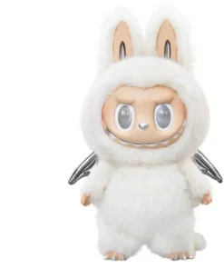 Pop Mart The Monsters Labubu Zimomo Angel in Clouds Figur + Tragetasche