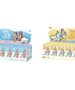 Pop Mart Labubu The Monsters Pin for Love Serie Vinyl Plüschanhänger (A-M) & (N-Z) Versiegelte Kartons Set (28 Blind Boxen)