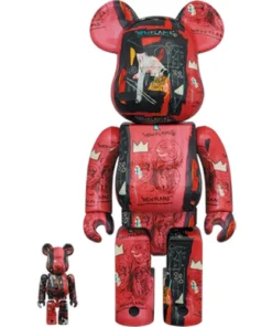 Bearbrick Andy Warhol x JEAN-MICHEL BASQUIAT #1 100% & 400% Set