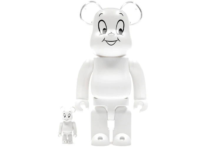 Bearbrick Casper der freundliche Geist 100% & 400% Set Weiß