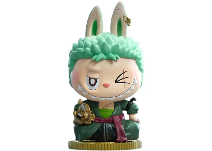Pop Mart Labubu The Monsters x One Piece Serie Roronoa Zoro Figur