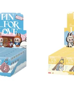 Pop Mart Labubu The Monsters Pin for Love Serie Buchstabenanhänger (A-M) & (N-Z) Versiegelte Kartons Set (28 Blindboxen)