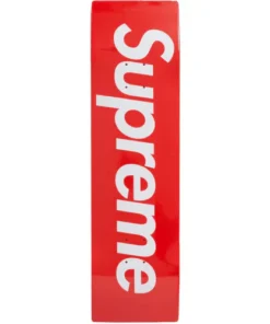 Supreme Uncut Box Logo Skateboard Deck Rot