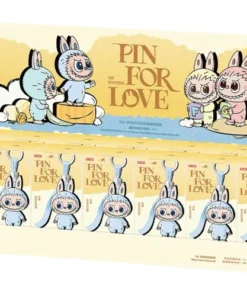 Pop Mart Labubu The Monsters Pin for Love Serie Vinyl Plüschanhänger (A-M) Versiegelter Karton (14 Blindboxen)