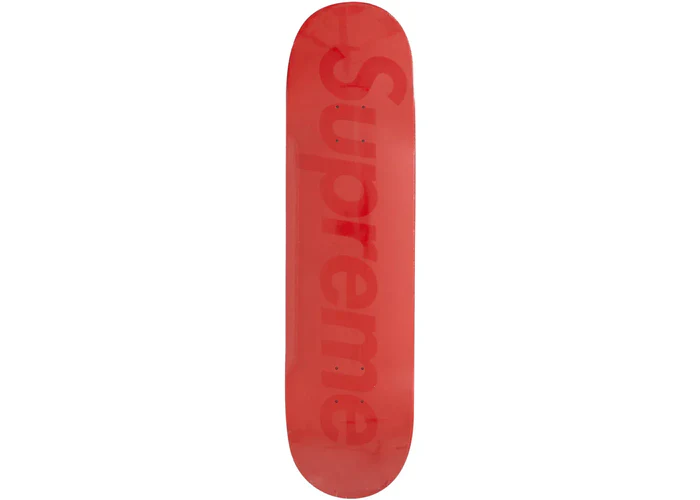 Supreme Tonal Box Logo Skateboard Deck Rot