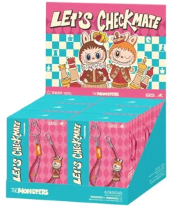 Pop Mart Labubu The Monsters Let's Checkmate Series Anhänger Versiegelter Koffer (6 Blindboxen)