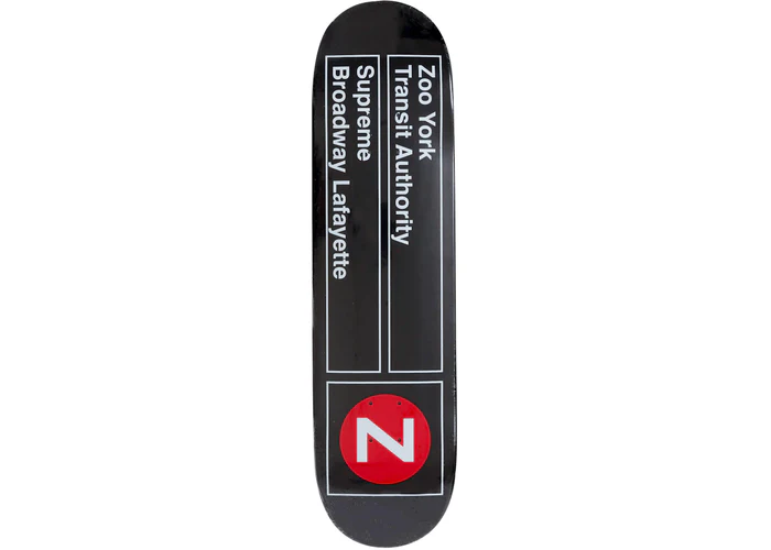 Supreme Zoo York Skateboard Deck Schwarz