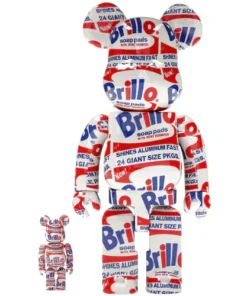 Bearbrick ANDY WARHOL "Brillo" 100% & 400% Set