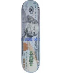 Supreme Money Logo Skateboard Deck Mehrfarbig