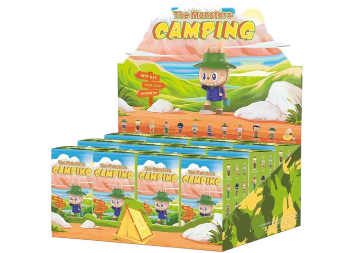 Pop Mart The Monsters Labubu Camping Serie Versiegelter Kasten (12 Blindboxen)